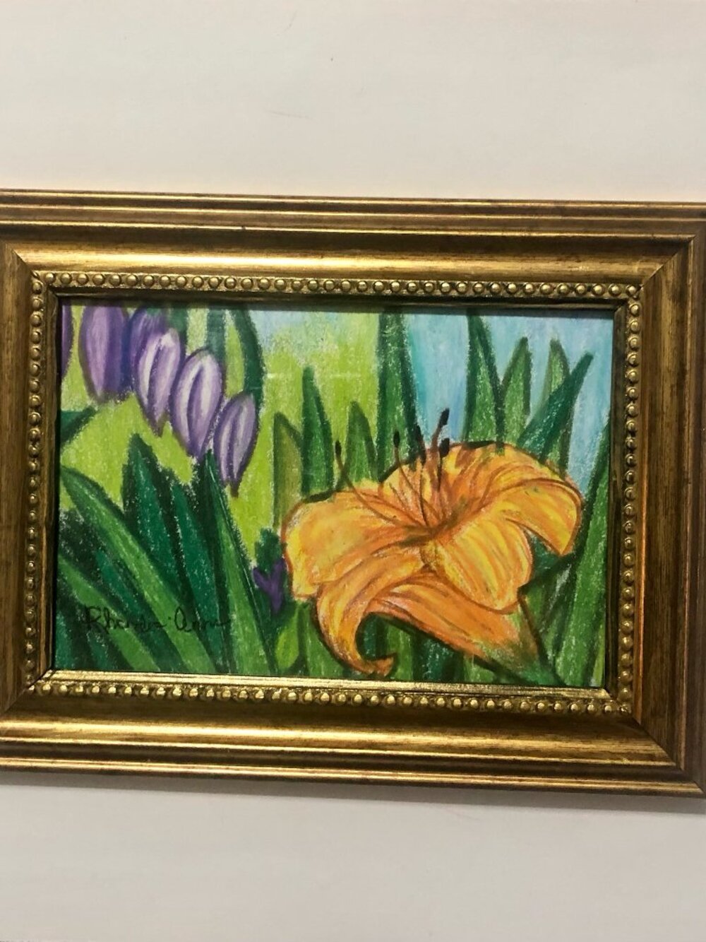 Colored Pencil Tiger Lily Drawing